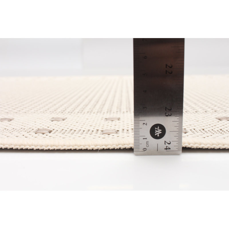 Tapis ivoire intérieur / extérieur Aroura, Tapis de couloir 2 pi 2 po x 6 pi 7 po