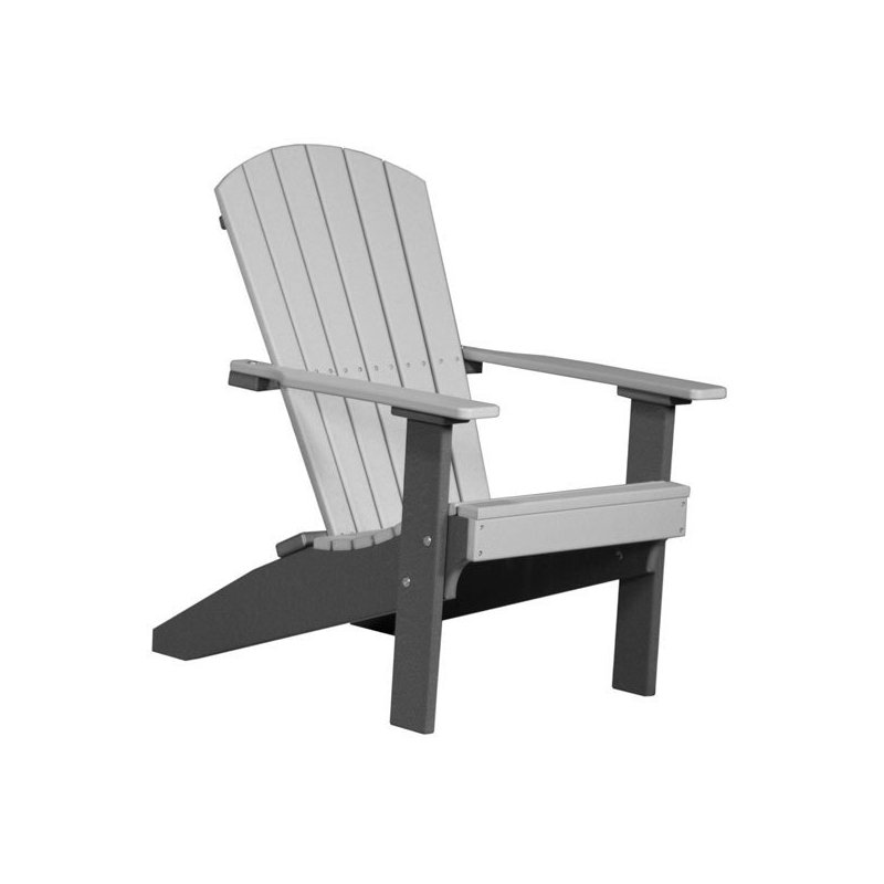 Kattamuri Outdoor Adirondack Chair, Dove Gray/Slate