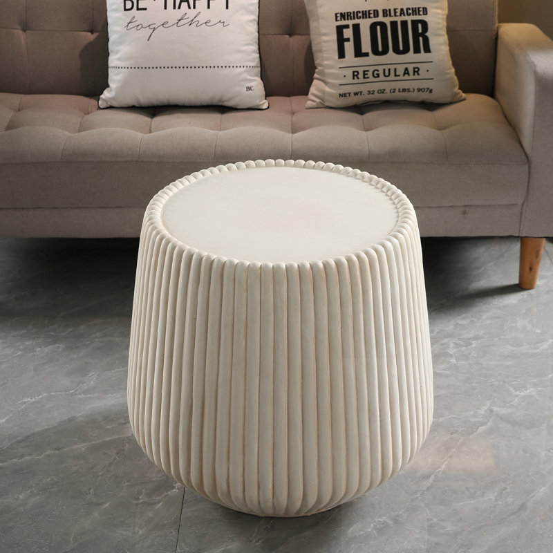 Table d'appoint cannelée