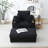Abegale Upholstered Chair with Ottoman, Plush Chair Chaise Lounge Chair with Pillows-1143864673