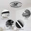 Ventilateur de plafond encastré d'intérieur avec lumière, ventilateur de plafond sans lame à DEL avec télécommande et ensemble d'éclairage inclus, idéal pour les plafonds bas-833886103