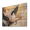 Minimaliste, oiseaux de paradis, forme pure II - Art mural en bois oiseaux de paradis - sur bois de pin naturel