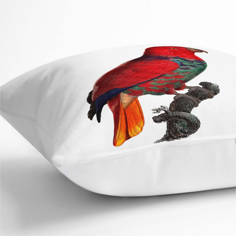 Square Cushion, White, 40cm H x 40cm W x 15cm D