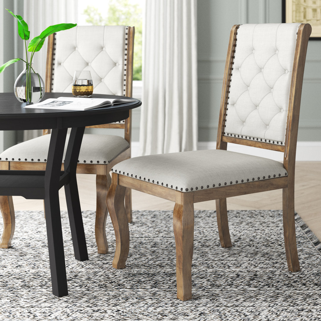 Acworth Upholstered Dining Chair (Set of 2) Greyleigh™ Leg