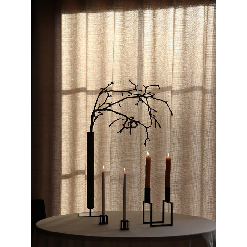 Line Candelabra, Black