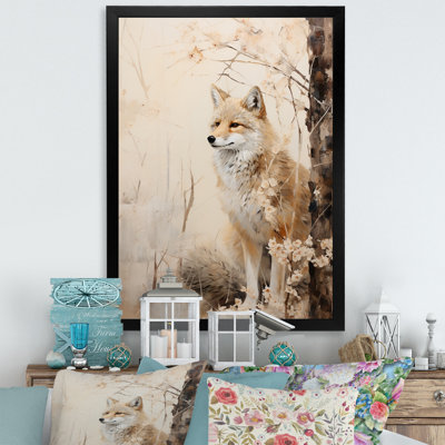 Minimal Wolf in Forest - reproduction sur toile