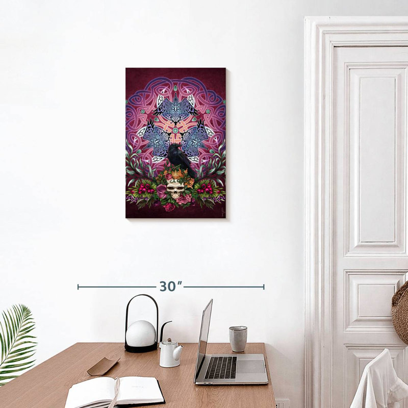 Brampt Celtic Totem Morrigan's Ravens, 24" H x 16" W