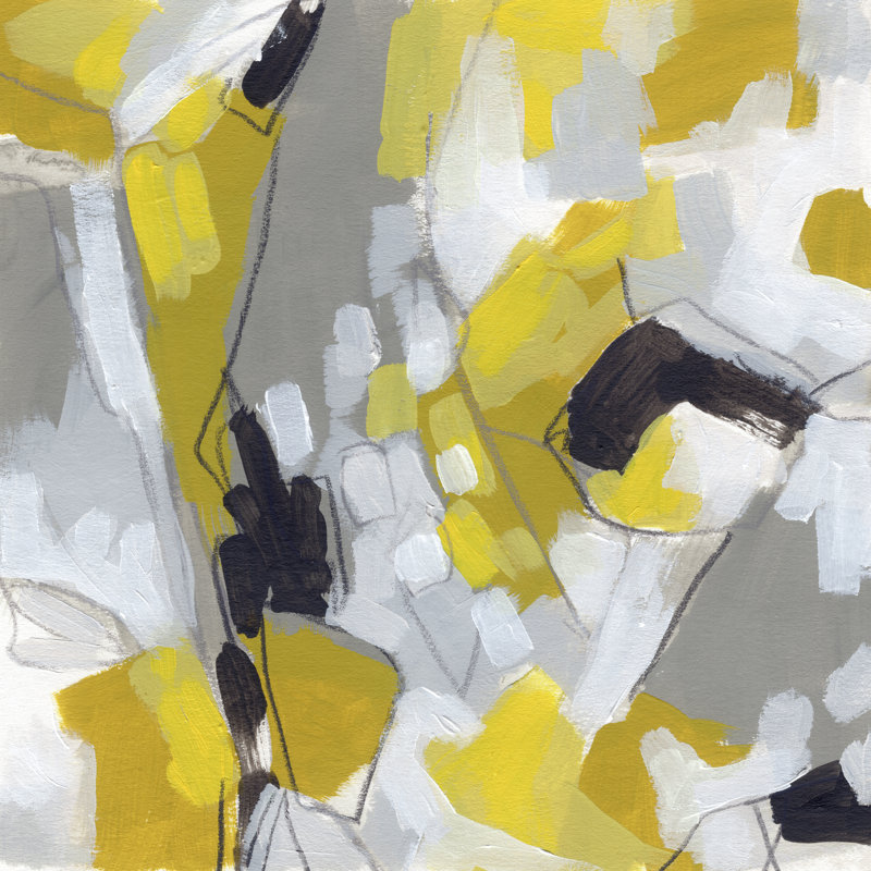 Citron Confetti I by June Erica Vess - Wrapped Canvas Painting, 76cm H x 76cm W