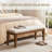 Isaura Polyester Upholstered Bench-2090126892