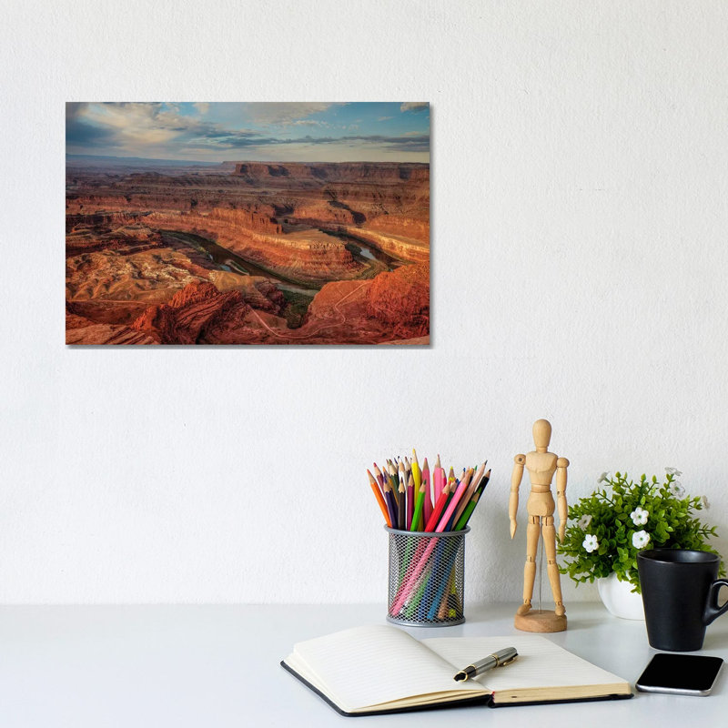 Sunrise Over Dead Horse Canyon II by Bill Sherrell - Wrapped Canvas Print, 20.32 cm H x 30.48 cm W