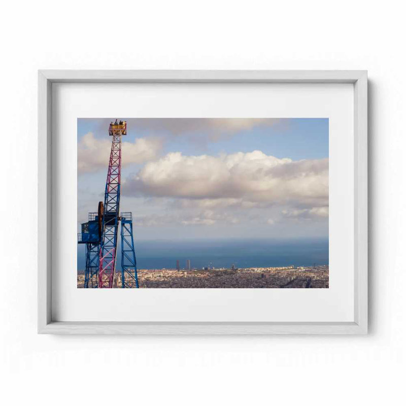 Lookout Point Print by Joseph Regan, 14" H x 16" W x 0.75" D, White