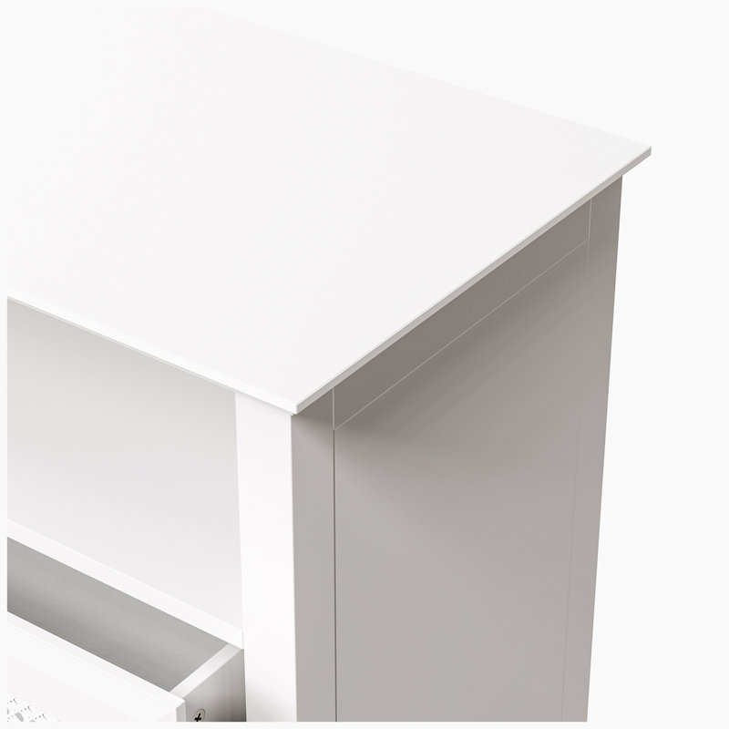 Abramowski Freestanding Bathroom Cabinet, White