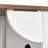 K&K 55.5" Farmhouse Kitchen Island With Drop Leaf, Kitchen Storage Island With Barn Door, Power Outlet, Rolling Kitchen Cart On Wheels With Spice Rack, For Home, Kitchen, Dining Room, White-978230243