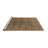 Meilanie Mid-Century Modern 2401 Brown Machine Washable Area Rugs-1861853301