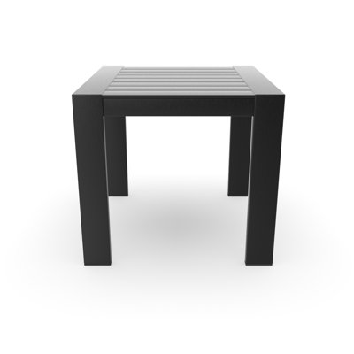 Table d'appoint d'extérieur carrée en métal 22,5 po Dulcie