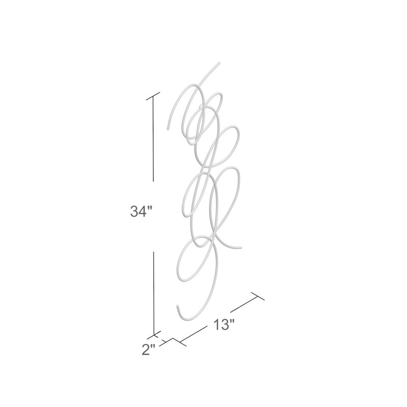 Beyan Handmade Modern Abstract Wall Decor on Iron