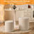 OTTOMAN WITH STORAGE SET OF 2 WHITE