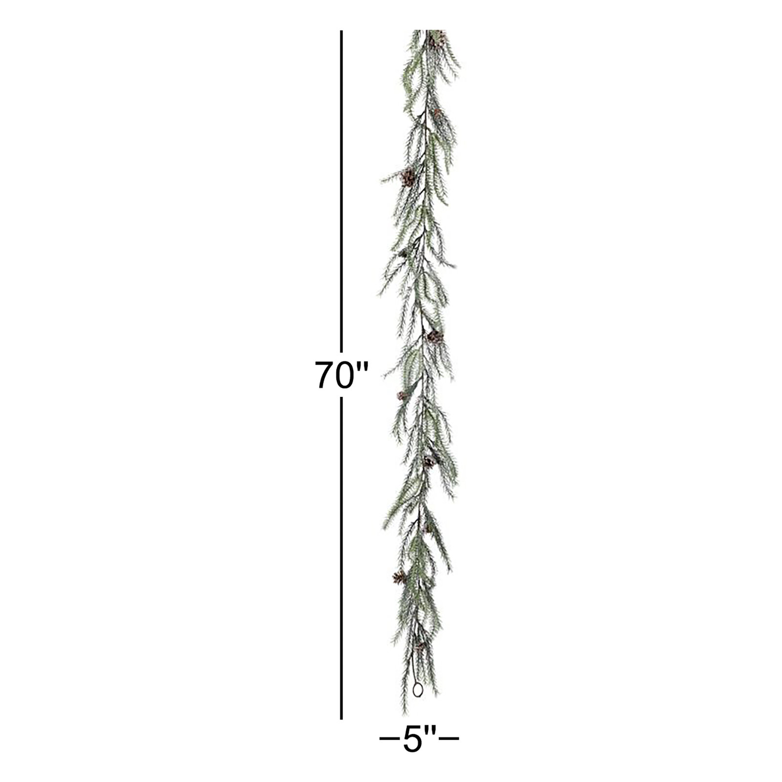 5'' in. Faux Pine Garland