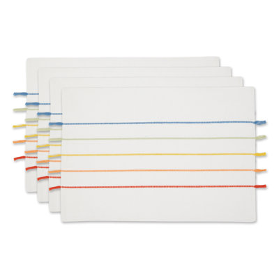 Neasden Vinyl Striped Rectangle Placemat