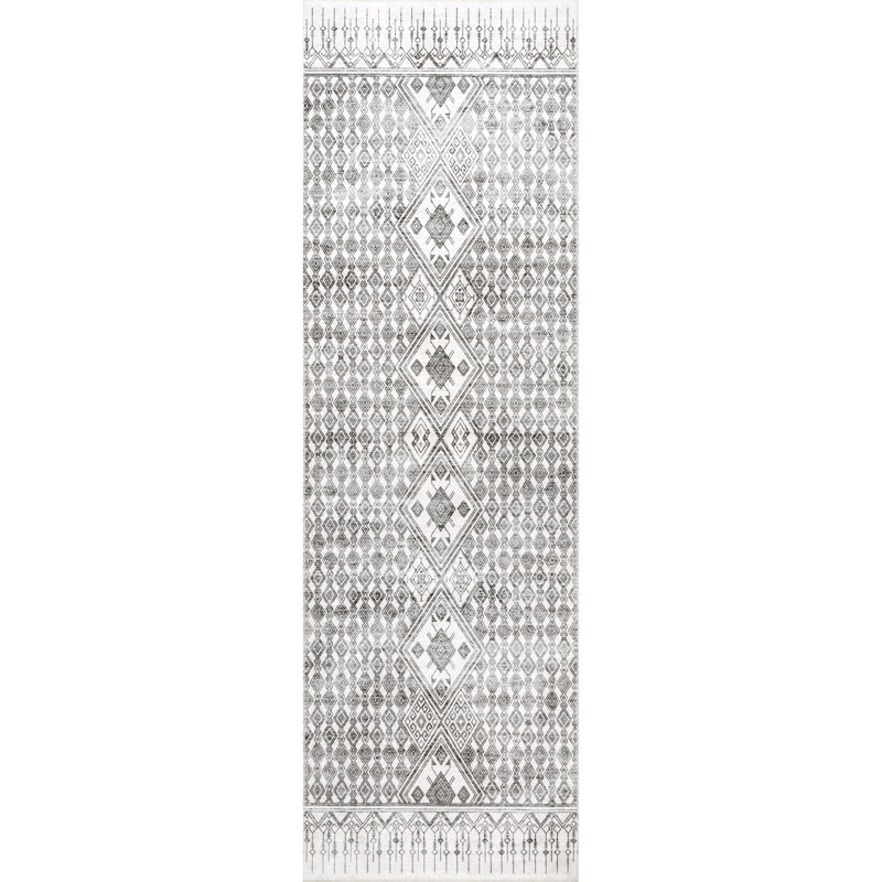 Hettie Trellis Machine Washable Area Rug for Living Room Bedroom Dining Room Kitchen, Runner 2'6" x 8'