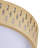 1-Lamp Round gold LED iron crystal ceiling light