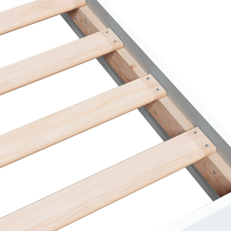 Vidaxl Bed Frame Engineered Wood, Kingsize (5'), White
