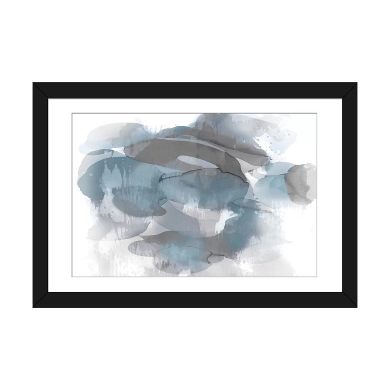 «Flow I», impression sur toile, H 18 po x l 26 po x P 1,5 po, Toile tendue, Blanc