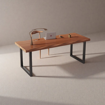Bureau en bois massif Minimalist Modern