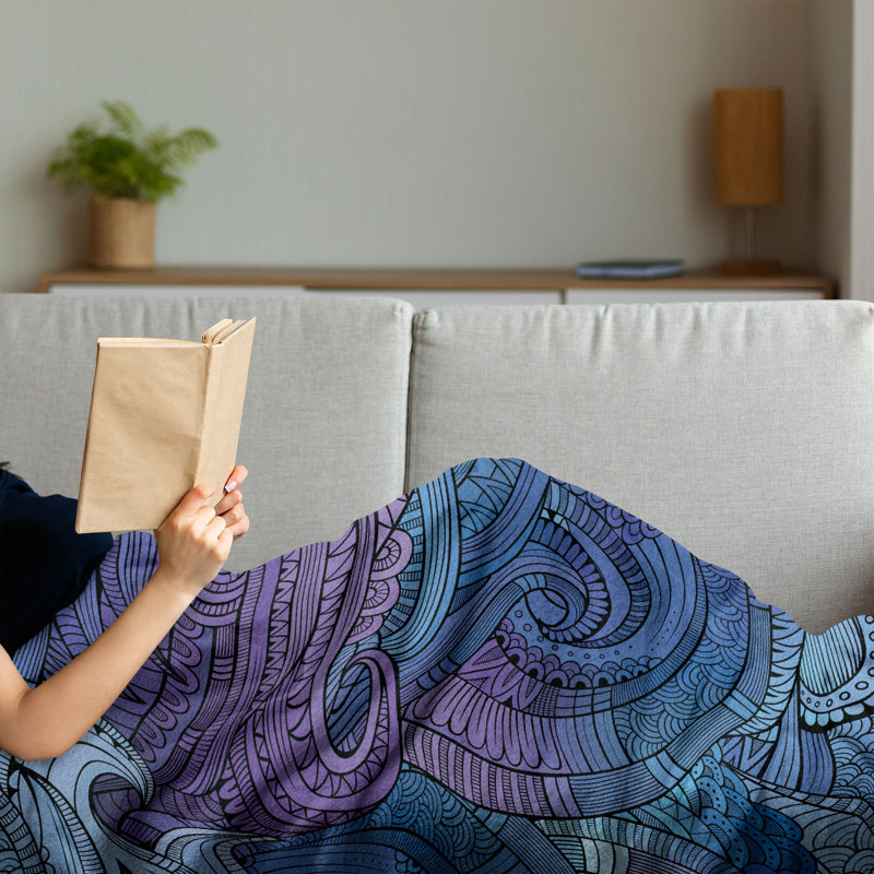 Hand Woven Throw Blanket, 50" x 60"