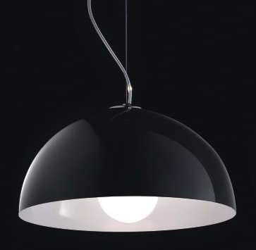 Anke 1-Light Single Dome Pendant, White, 19.5" Diameter/100W Incandescent