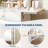 Modern White Dressing Table, Functional Bedroom Vanity with Cosmetic Organizer, Elegant Makeup Desk for Home Use
