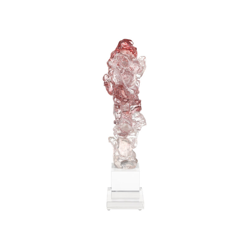 Faux Rock Crystal Large Sculpture