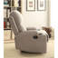 Fauteuil inclinable gris avec porte-gobelet-1466128318