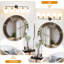 Luminaire de meuble-lavabo moderne avec abat-jour en verre blanc laiteux, applique murale 5 lumières pour miroir-102846666