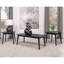Ensemble de 3 tables basses rectangulaires, noir