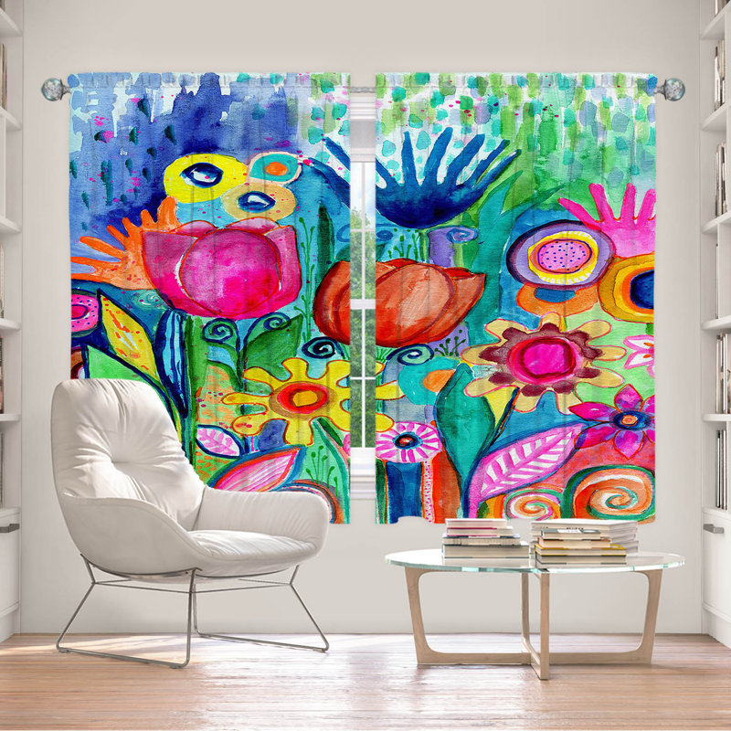 Room Darkening Curtain Pair, 40" W x 61" L
