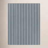Striped Area Rug in Gray/Beige