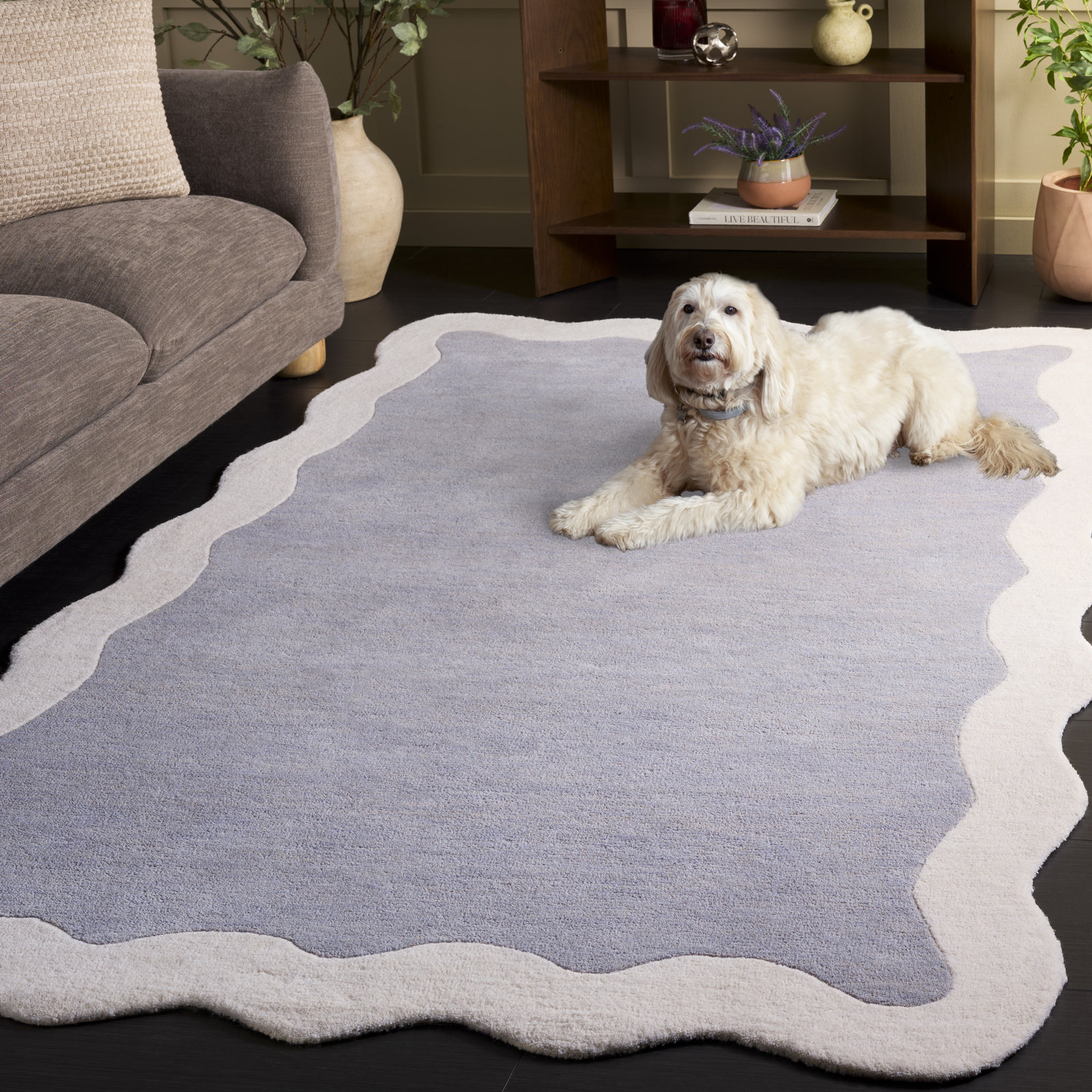 Hand-Tufted Wool Rug, Rectangle 5' x 8'