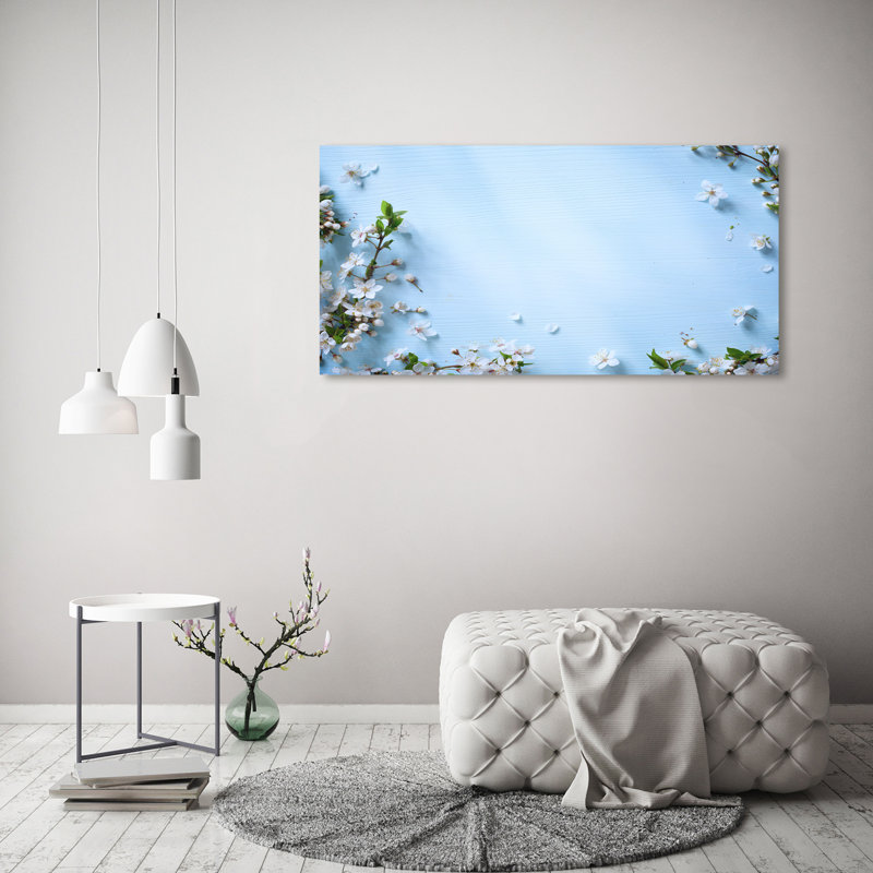 Cherry Blossoms Background - Wrapped Canvas Print