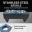 Console de repas surélevée en bois 2 bols pour animal de compagnie Sassy Paws-41179305-41646685