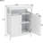 Bathroom Standing Cabinet - White, Double Shutter Doors, Dependable , Finish, Ample Storage Room, Easy Assembly Directions White Unit With Reliable Coated, Spacious Area, Simple