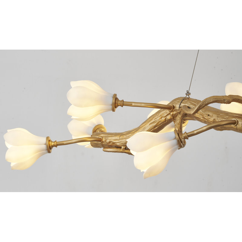 Eclectic 14 Light Gloral Branch Chandelier