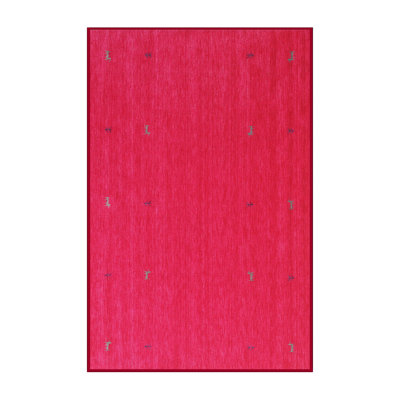 Tapis de zone rose/rouge contemporaine