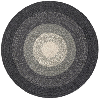  Ombre Hand Braided Wool Rug