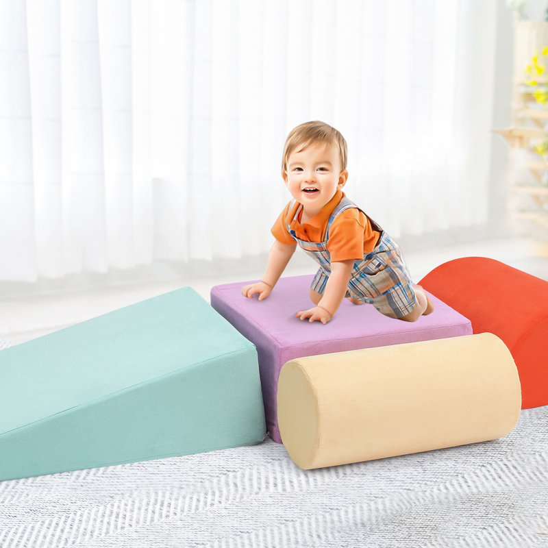 6 pièces de blocs d'escalade en mousse pour tout-petits 