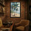 Plantes et fleurs, art sur toile de palmiers tropicaux-1624663307