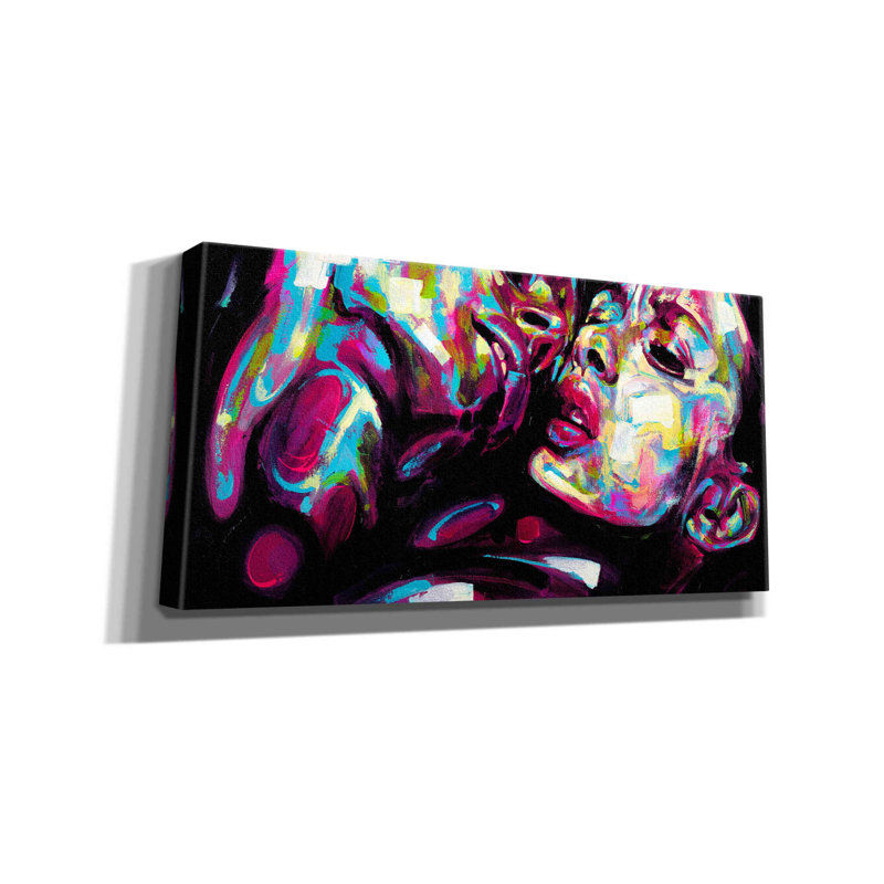 Passion par Gray - reproduction sur toile tendue, H 12 po x l 24 po x P 0,75 po