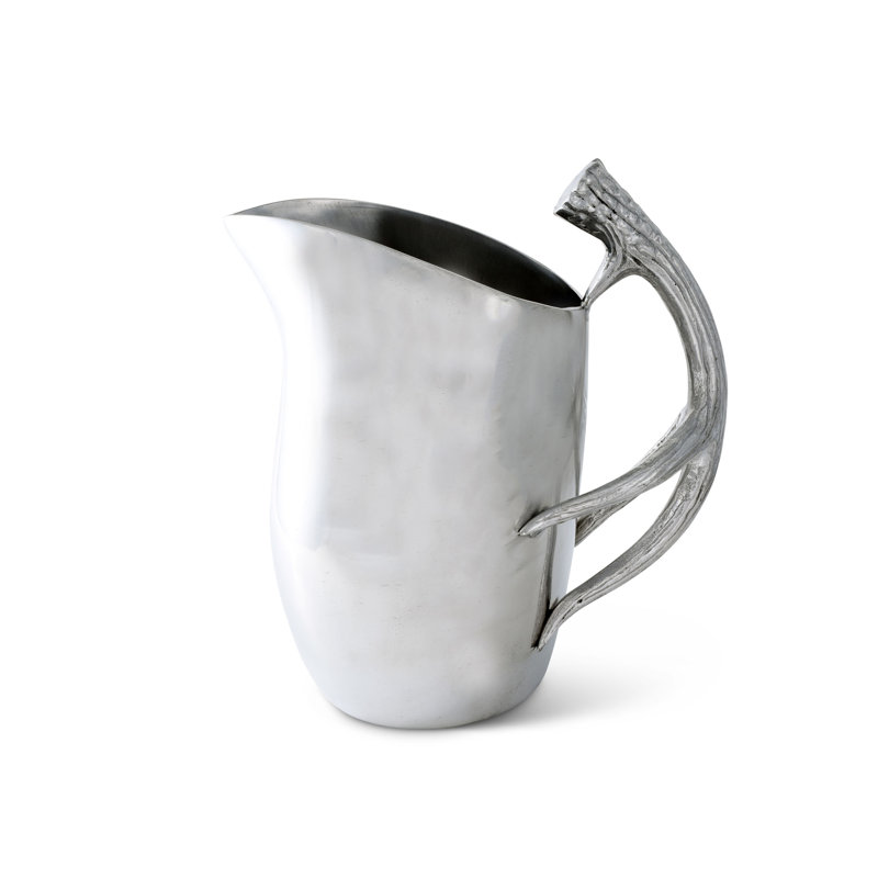 Rustic Aluminum Antler Handle 104 oz Pitcher