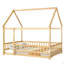 Lit double en bois pleine grandeur avec structure de toit-124917685-124917688