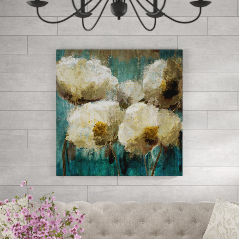 «Cotton Bloom» par Sofia Fox, reproduction d'art sur toile, Extérieur, H 40 po x l 40 po x P 1,5 po